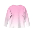 thumbnail image 3 of TQWQT Girls Graphic Long Sleeve Shirt Girls Tops Kids Crew Neck Tshirts Size 7-8 Cute Gradient Tween Girls Clothes Winter Outfits, 3 of 5