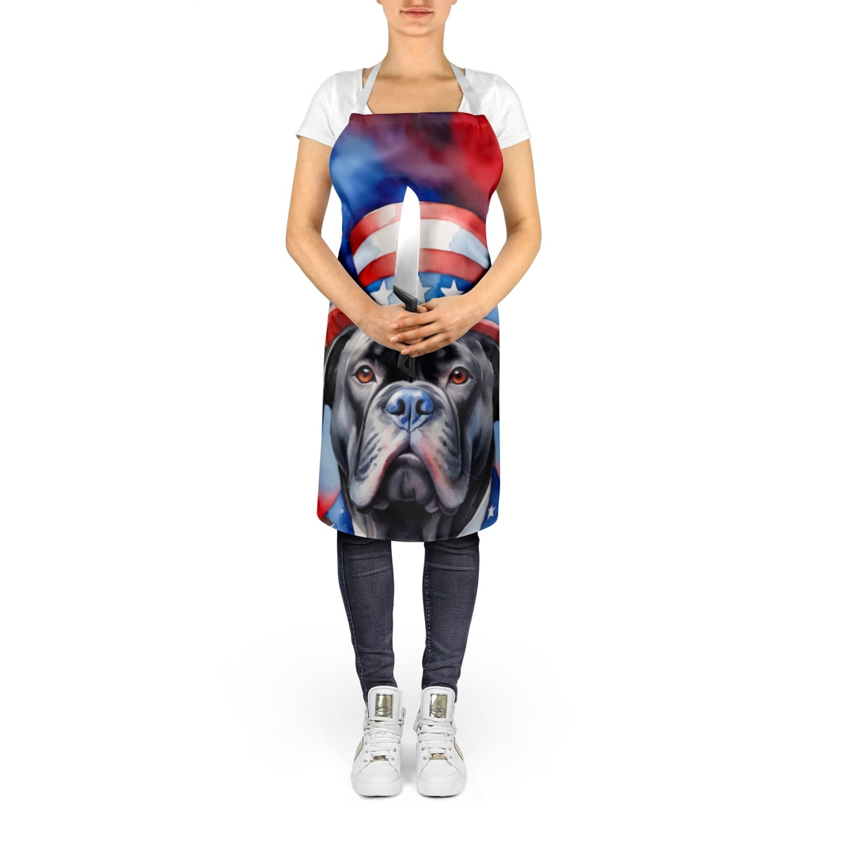 Cane Corso Patriotic American Apron 27 in x 30 in