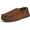 thumbnail image 3 of Dearfoams Mocassin en Mousse à Mémoire de Forme pour Hommes avec Largeurs Larges, Microsuède Châtaigne, 2TG, 3 of 3