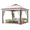 Beige, variant on Costway 11 ft × 11 ft Pop up Gazebo with Mesh Netting Sidewalls, Vented Top, Drainage Holes Gray