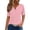 Rose, variante sur Articles en Liquidation Chemises pour Femmes Chemises Mixtes pour Femmes Hauts d'Été pour Femmes Mode 2025 Chemises à Col en V à Imprimé Blouses Décontractées à Boutons à Manches Courtes