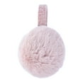 thumbnail image 3 of Madden NYC Women's Faux Fux Ear Muffs with Sequin Boucle Band, Blush, 3 of 3