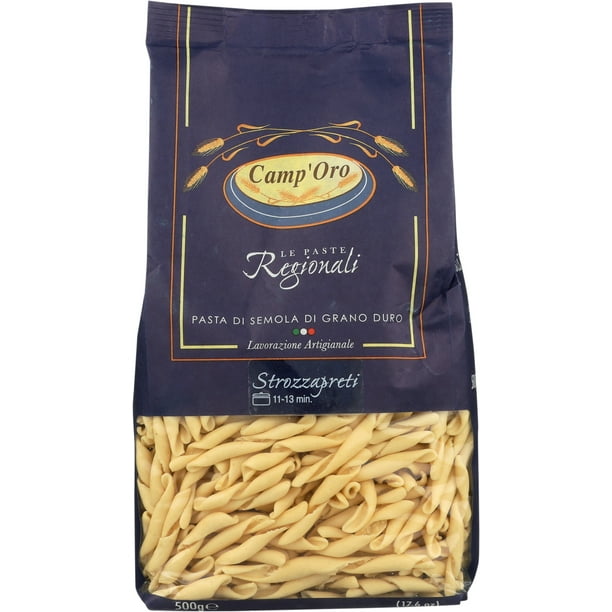 Camp'Oro Le Regionali Italian Pasta, Strozzapreti, 17.6 Ounce (4 Pack