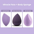 thumbnail image 6 of Nebula Glitz 4 Pcs Makeup Sponge Set | Blender Sponges  for Liquid, Cream, and Powder, Multi-colored Makeup Sponge (Purple), 6 of 7