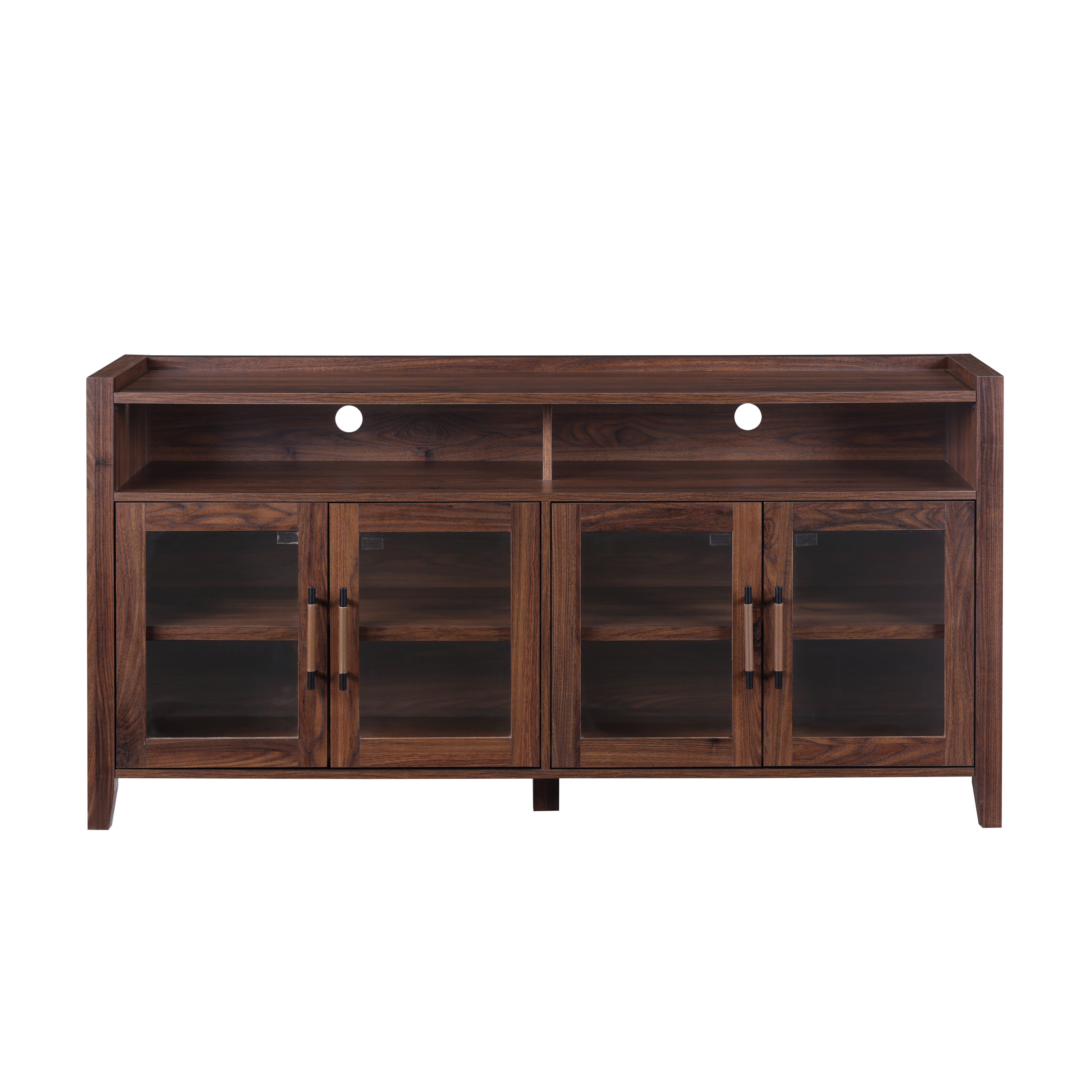 Better Homes & Gardens Reading Refined Farmhouse TV Stand for TVs up to 65", Walnut Finish
