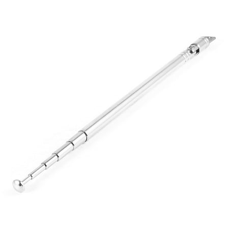 50cm 19.7 6 Section Telescopic Stainless Steel FM Radio Aerial Antenna price history on PriceWatchPro