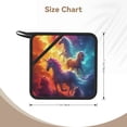 thumbnail image 3 of Sikiie Dreamy Night Sky White Horse Pot Holders Kitchen Insulation Mats Heat Resistant Pot-Holder Oven Anti-Scald Pads for Cooking Baking, 7.1*7.1inch, 3 of 8