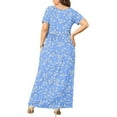 thumbnail image 3 of WUJINXIA Women's Summer Plus Size 2X to 6X Maxi Loose Dress with Pockets, 3 of 7