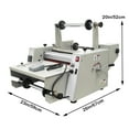 thumbnail image 2 of 14" Steel Roller Thermal Laminator Hot Cold Roll Laminating Machine with Winding Mechanism 110V, 2 of 12