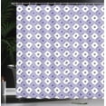 thumbnail image 3 of Ambesonne Delft Shower Curtain, Folk Holland Inspired Motif, 69"Wx70"L, Lavender Blue White, 3 of 4