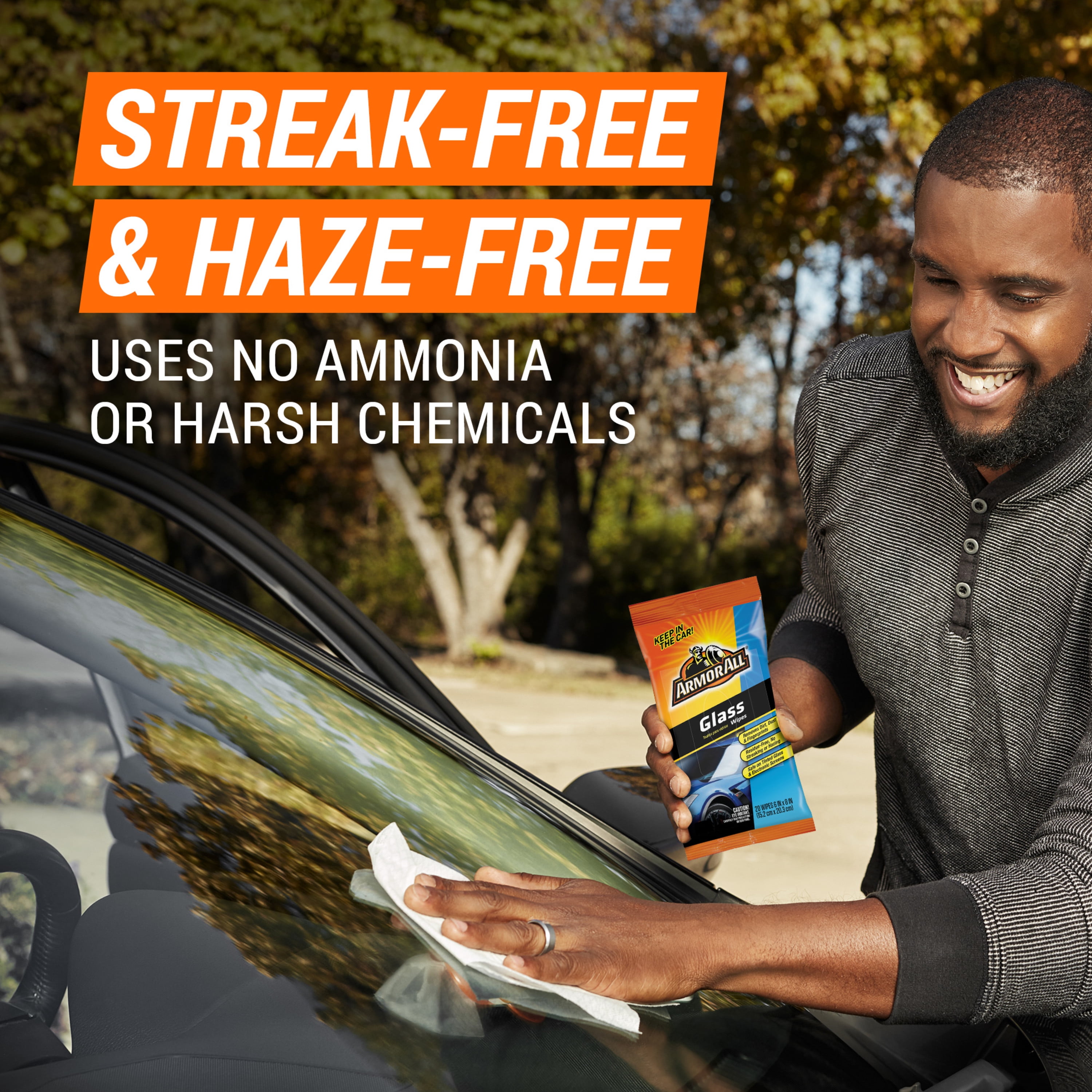 Armor All Streak Free Auto Glass Cleaning Wipes - 20 Count