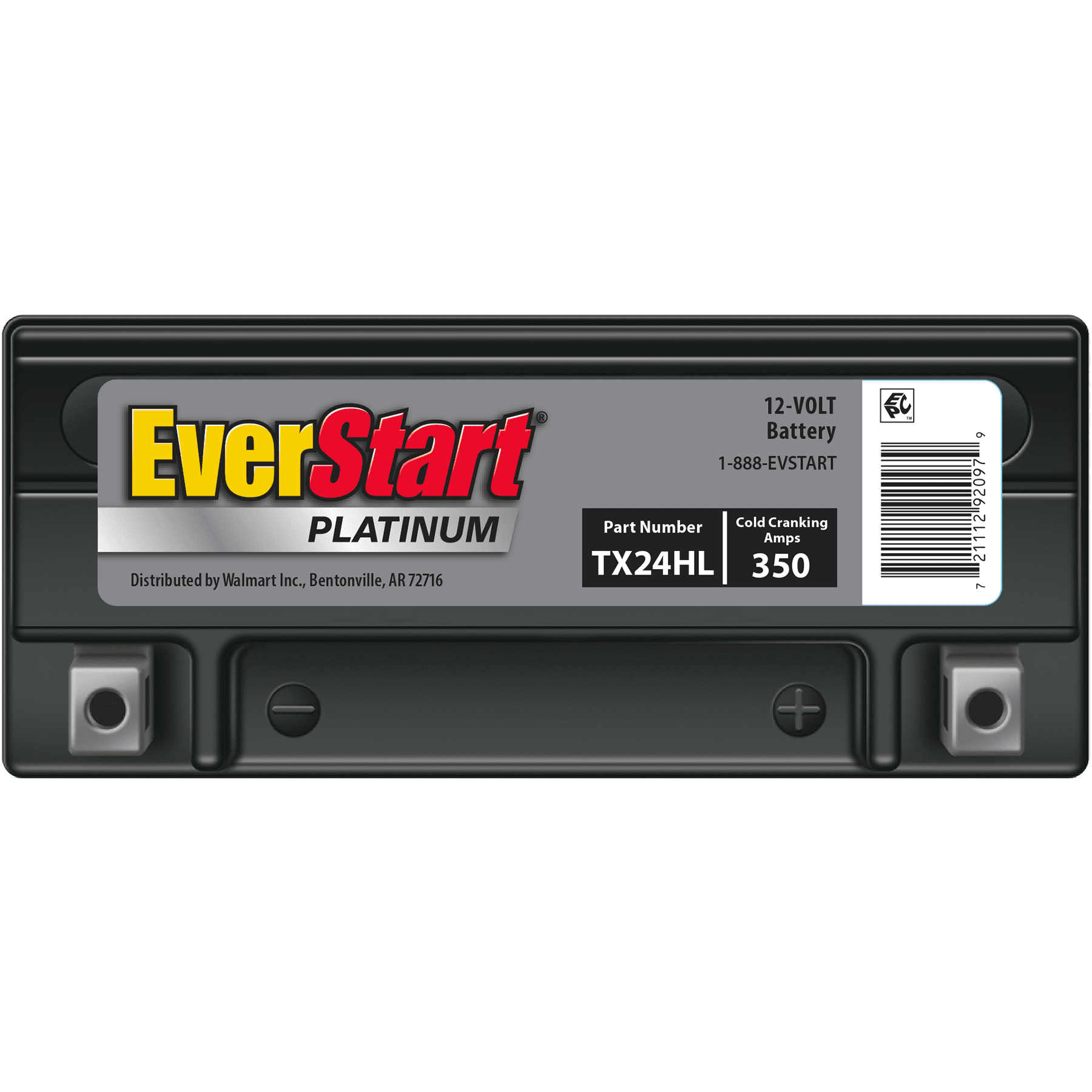 EverStart Platinum BOXED AGM Power Sport Battery, Group Size TX24HL 12 Volt, 350 CCA