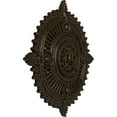 thumbnail image 3 of 29 1/8"OD x 1 1/4"ID x 4"P Haylynn Ceiling Medallion (Fits Canopies up to 1 1/4"), Hand-Painted Stone Hearth Crackle, 3 of 7