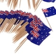 thumbnail image 4 of Tachiuwa 6x100 Pieces Decorative Flag Toothpicks Party Food Decorations Australia, 4 of 7