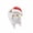 Pig, variant on Roman 1.50In Pudgy Pals Ornament, Polyresin, Christmas Animal Santa Hat 136279 Hedgehog