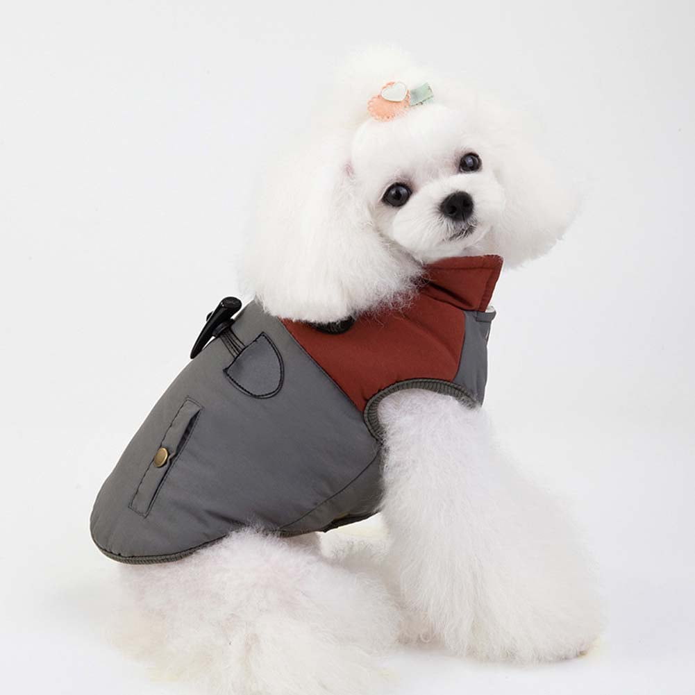 Kepooman Winter Warm Jacket for Dogs Puppy, Pet Comfortable Coat Pet Clothing for Small Medium Dogs, Deep Gray, S Kepooman Winter Warm Jacket for Dogs Puppy, Pet Comfortable Coat Pet Clothing for Small Medium Dogs, Deep Gray, S