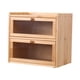 thumbnail image 2 of de madera para encimera de cocina, con puerta acrílica de doble capa, ideal como regalo, estilo rústico., 2 of 9