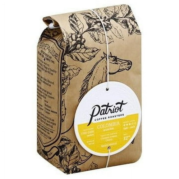 Patriot Coffee Roasters Whole Bean Colombian Coffee 10 oz (Pack of 6)