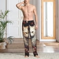 thumbnail image 2 of Balery Flower Cat Couple Pantalones de pijama para hombre, pijama ultraligero, pantalón de descanso-Large, 2 of 6