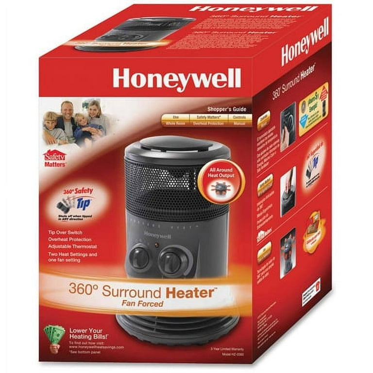 Honeywell Kaz Inc HZ0360 HW Mini Tower 360 Heater Grey