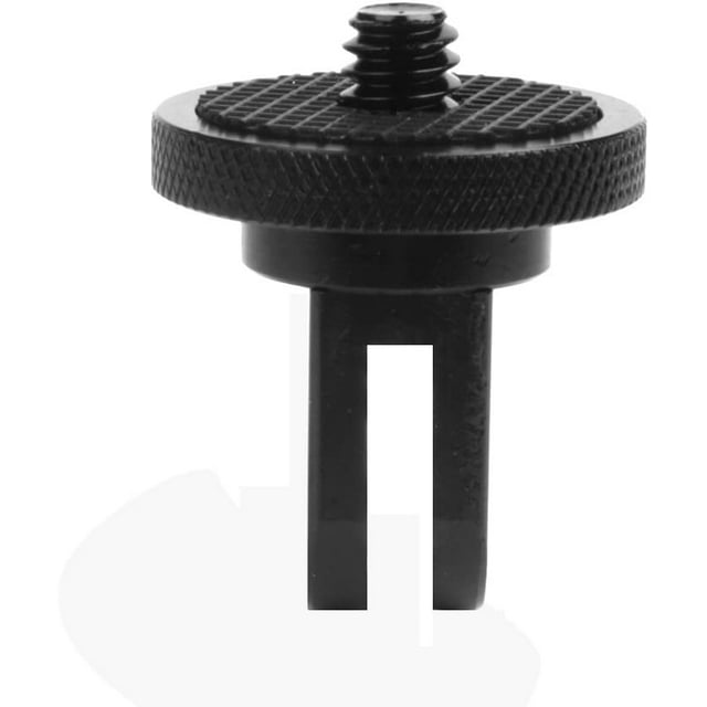 Aluminum Converter Adapter for All Cameras w/Standard Tripod Mount 1/4" to use with Any GoPro Compatible Accessories