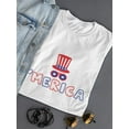 thumbnail image 3 of Merica Hat And Sunglasses T-Shirt Women -Image by Shutterstock, Female 3X-Large, 3 of 7