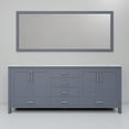 thumbnail image 4 of Jacques 72 in. W Dark Grey Double Bath Vanity, Cultured Marble Top, and 28 in. Mirror, 4 of 8
