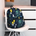 thumbnail image 5 of Pofeuu Space and Animals Print Laptop Backpack Travel Canvas Backpack for School Lightweight and Comfortable Backpack College Backpack Schoolbag, 5 of 6