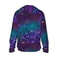 thumbnail image 2 of Goofa Purple and Green Glitter Printed Women's UPF 50+ Sun Protection Hoodie Jacket Lightweight Long Sleeve Sun Shirt for Women with Pocket Hiking Outdoor-X-Large, 2 of 9