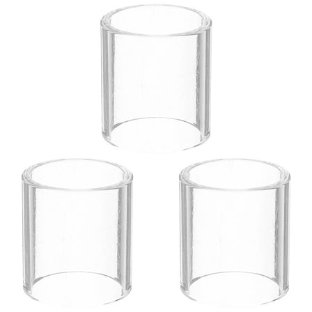 OUNONA 3pcs Guitar String Slide Transparent Finger Sleeve Slide Bar Glass Slide Tube For Finger Guitar Playing Accessory Essential For Guitarists