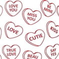 thumbnail image 5 of 10 Stawberry Street Candy Hearts Stemless Wine Glasses Gift Set, Red, 5 of 5