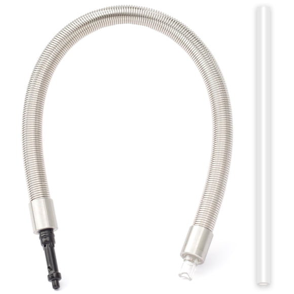 Manguera de tubo de leche con carcasa de acero inoxidable para cafetera Jura