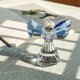 thumbnail image 1 of Crystal Guardian Angel Figurine Collectible Paperweight Glass Blue Wings Angel Ornament Statue Wedd, 1 of 4