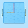thumbnail image 5 of 16x16cm Double Sided Geoboard Nails Peg Board Elastic Bands Kids Teaching Aids, 5 of 7