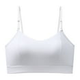 thumbnail image 2 of Brnmxoke Bras for Women Ice Silk Comfort Seamless Bra Beauty U Back Adjustable Bralette Bra Wireless Push up Everyday Bras White,XXXL, 2 of 4