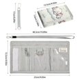 thumbnail image 3 of JIALIOU Nylon Trifold Card Wallet with ID Window Zipper Pocket for Men Women Teen Sleeping Elephants on Clouds, 3 of 7