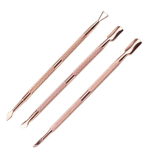 Triangle Cuticle Pusher & Double-Ended Cuticle Scraper - Durable Manicure Pedicure Tools