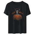 thumbnail image 4 of Camiseta holgada de manga corta con estampado de mueca Retro de Halloween para hombre y mujer Pompotops hfajkhk140432, 4 of 4