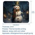 thumbnail image 5 of Retro Christmas Snowman Mouse Pad, Personality Design Rubber Base for Office Decor for Laptop, Computers, 5 of 7
