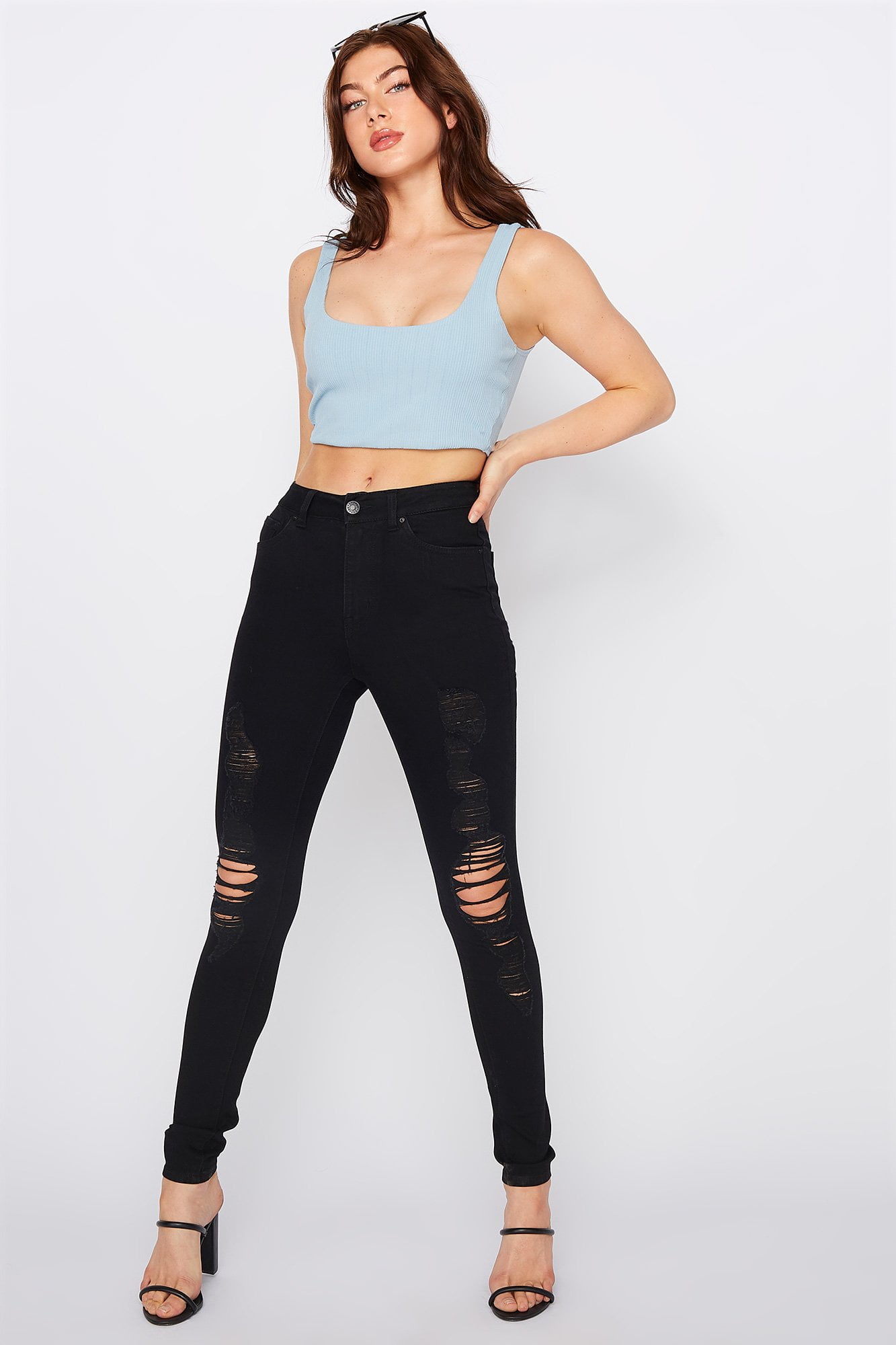 refuge high waisted super skinny jeans