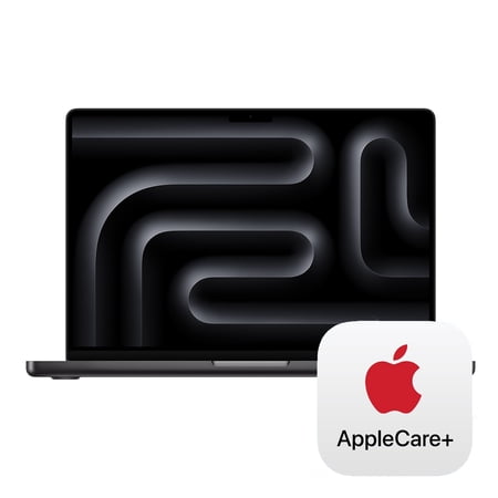 Apple 14-in MacBook Pro M5 chip w 10-core CPU and 10-core GPU, 1TB SSD - Space Black - MDE14LL/A - (Oct 2025) - Bundle w AppleCare+