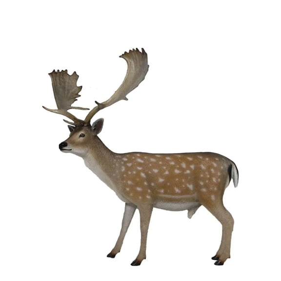 Buck Fallow Deer Life Size Statue