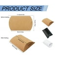 thumbnail image 3 of CurioCo Kraft Paper Pillow Boxes Small Gift Packaging 50 pack Foldable Candy Favor Boxes for Wedding, Birthday, Christmas & DIY Trinket Treat, 3 of 9