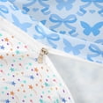 thumbnail image 4 of Erosebridal Cute Blue Twin Bedding for Girls, Butterfly Bow-Tie Duvet Cover Set, Colorful Stars Reversible, 1 Duvet Cover and 1 Pillowcase (No Comforter), 4 of 5