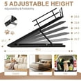 thumbnail image 6 of Slsy Adjustable Height 15.7" to 23.6" Long Wooden Pet Ramp, Black, 200 lb Limit, 6 of 9