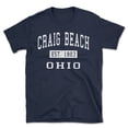 thumbnail image 1 of Craig Beach Ohio Classic Established Men's Cotton T-Shirt, 1 of 1