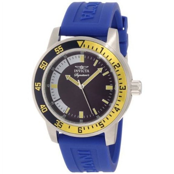 Invicta Men's 7461 Signature Quartz 3 Hand Blue, White Dial Watch