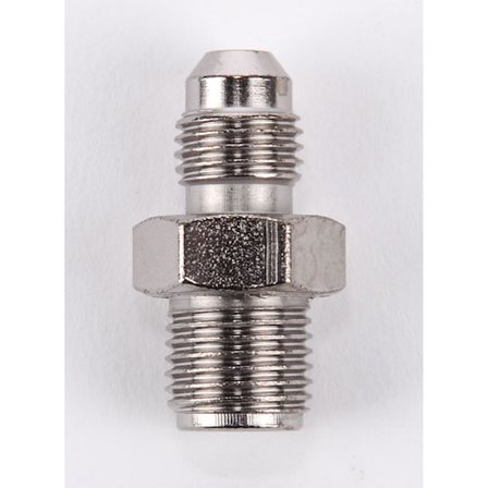 JEGS 100777 AN to Inverted Flare Male Master Cylinder Fitting -4AN x 1/2 -20 1/p
