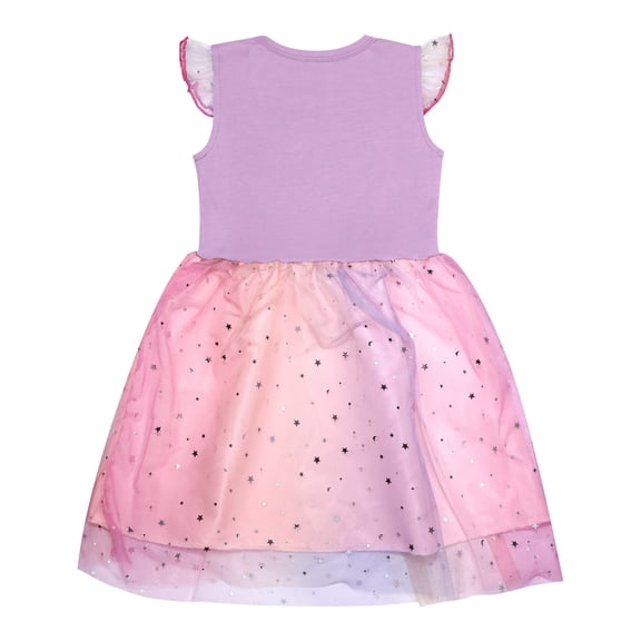 Vedolay Summer Dress Toddler Kids Girls Summer Dress Sling Blue Floral Casual Dress Pattern Girls Party Dress Sleeveless,Purple 6-7 Years