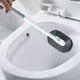 thumbnail image 1 of Cepillo de inodoro con mango largo | Limpieza de mueschas de cerdas blandas | Limpiador de inodoros de baño montado en la pared | Sin diseño de esquina muerta | Plástico | Gris Azul | 18,5 pulgadas, 1 of 8